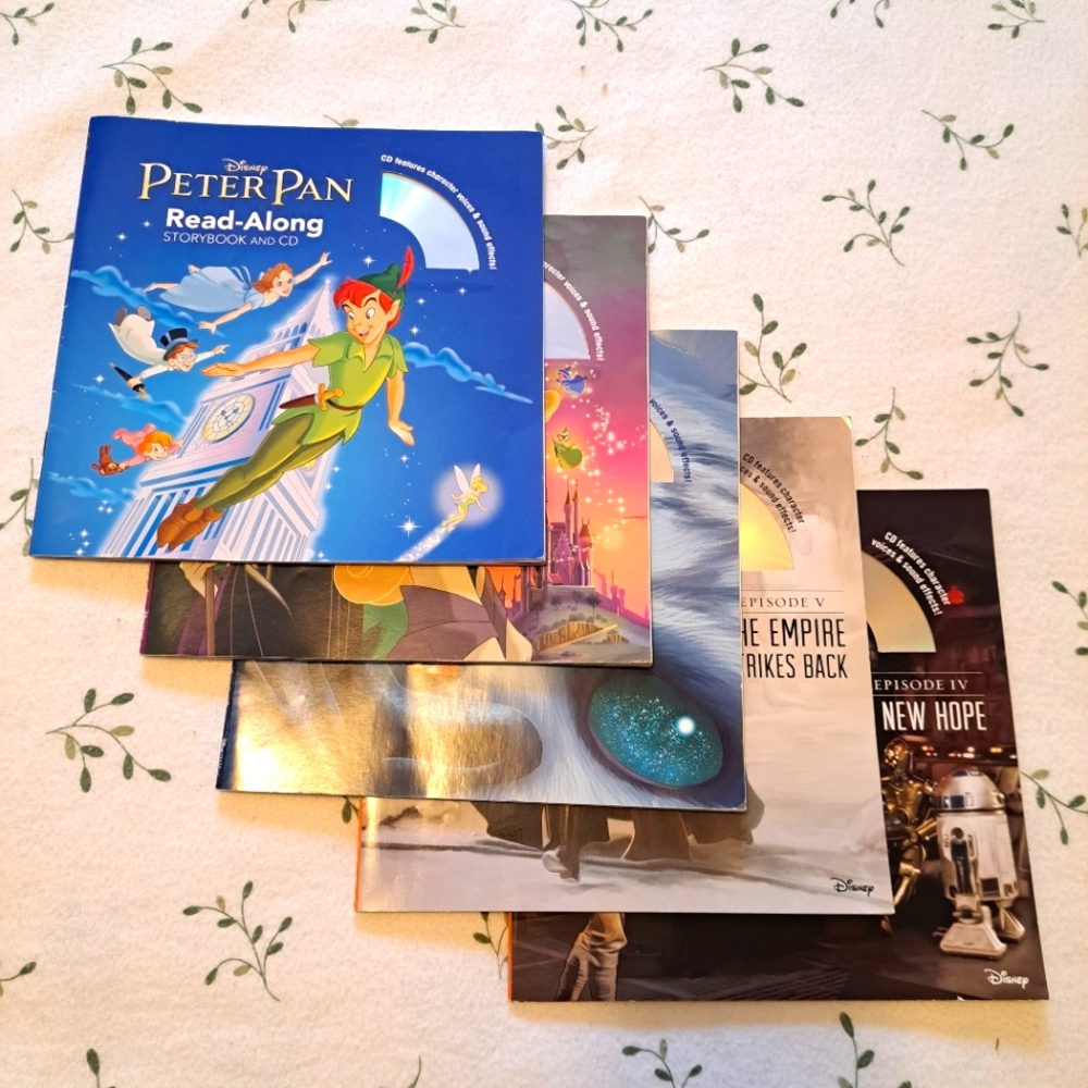 Set of 5 read along book and cds for children